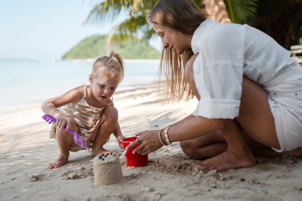 Travelling with a baby on a family holiday