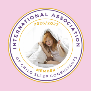 International Association of Child Sleep Consultants 2026–2027 member badge – Bluebell Sleep Consulting