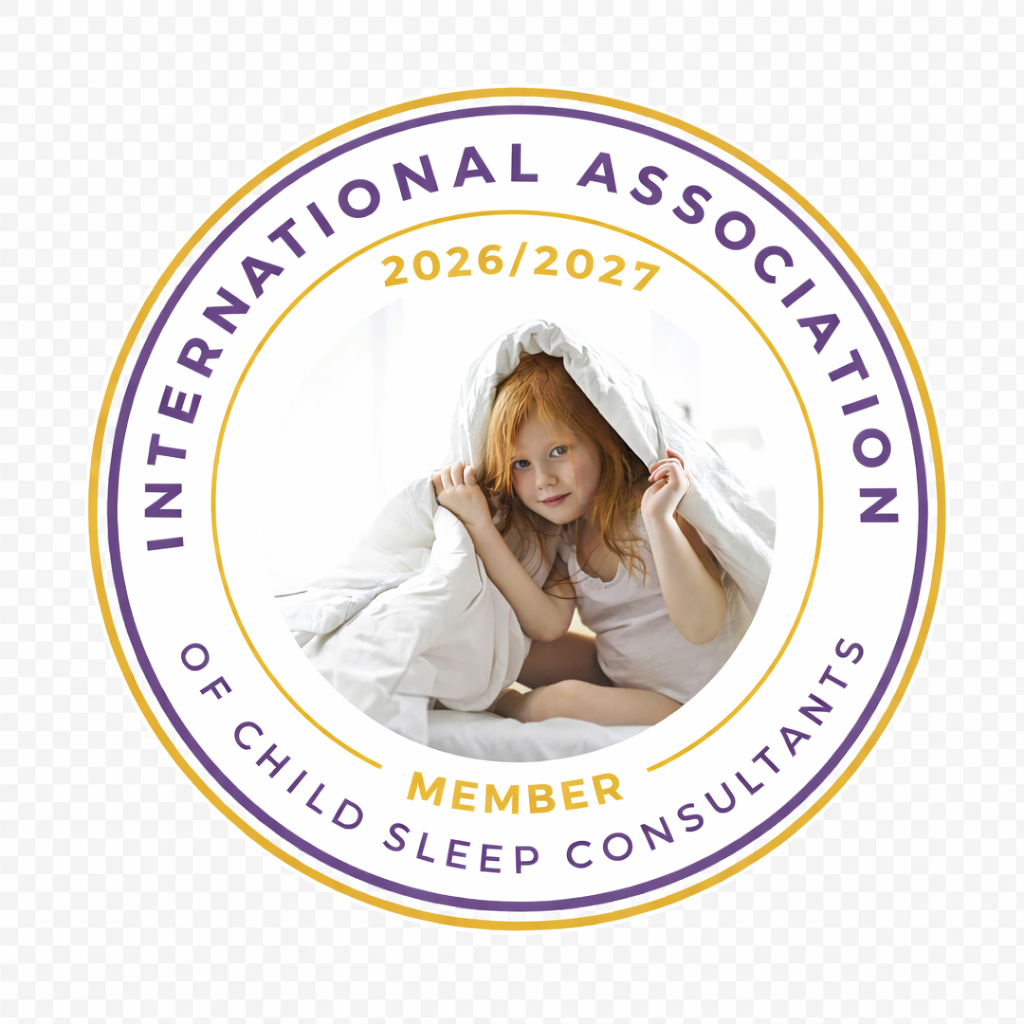 Member Badge 2026-2027 International Association of Child Sleep Consultants 2026–2027 member badge – Bluebell Sleep Consulting