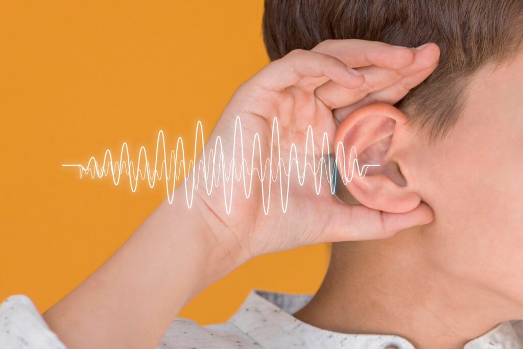 Parent using a white noise for babies to support their sleep